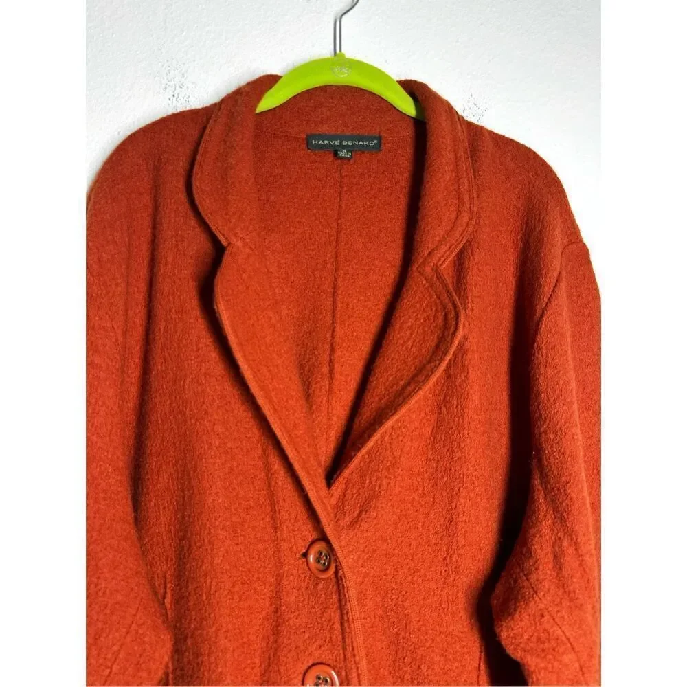 VTG Harve Bénard Women’s Wool Blazer 2 Buttons Pockets Size 2X See Description